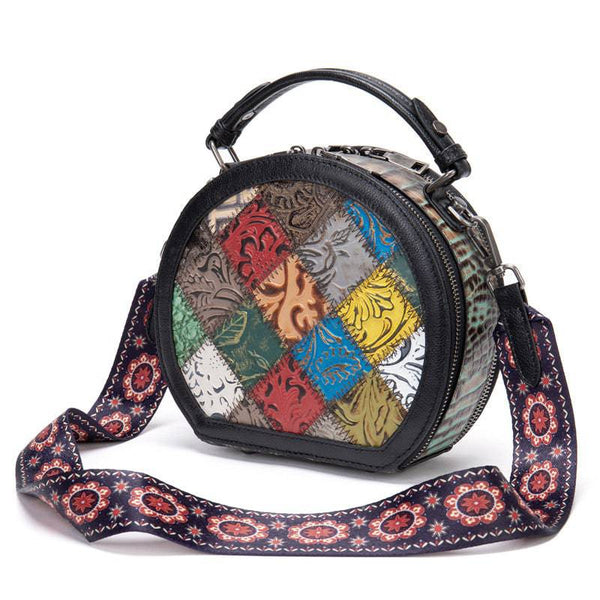 Genuine Leather Mini Handbag Retro Single Shoulder